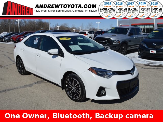 Pre Owned 2016 Toyota Corolla S Premium 4d Sedan In Milwaukee Stock Tp9664 White 2016 Toyota Corolla S Premium 4d Sedan In Milwaukee Wisconsin