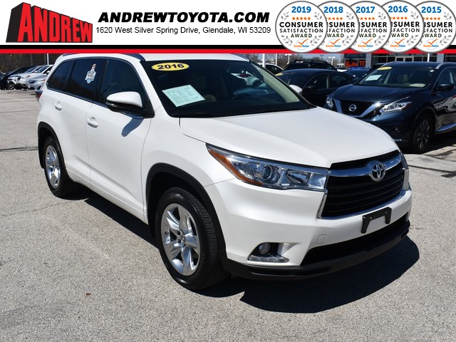 Pre Owned 2016 Toyota Highlander Limited 4d Sport Utility In Stock Tp9813 White 2016 Toyota Highlander Limited 4d Sport Utility In Milwaukee Wisconsin